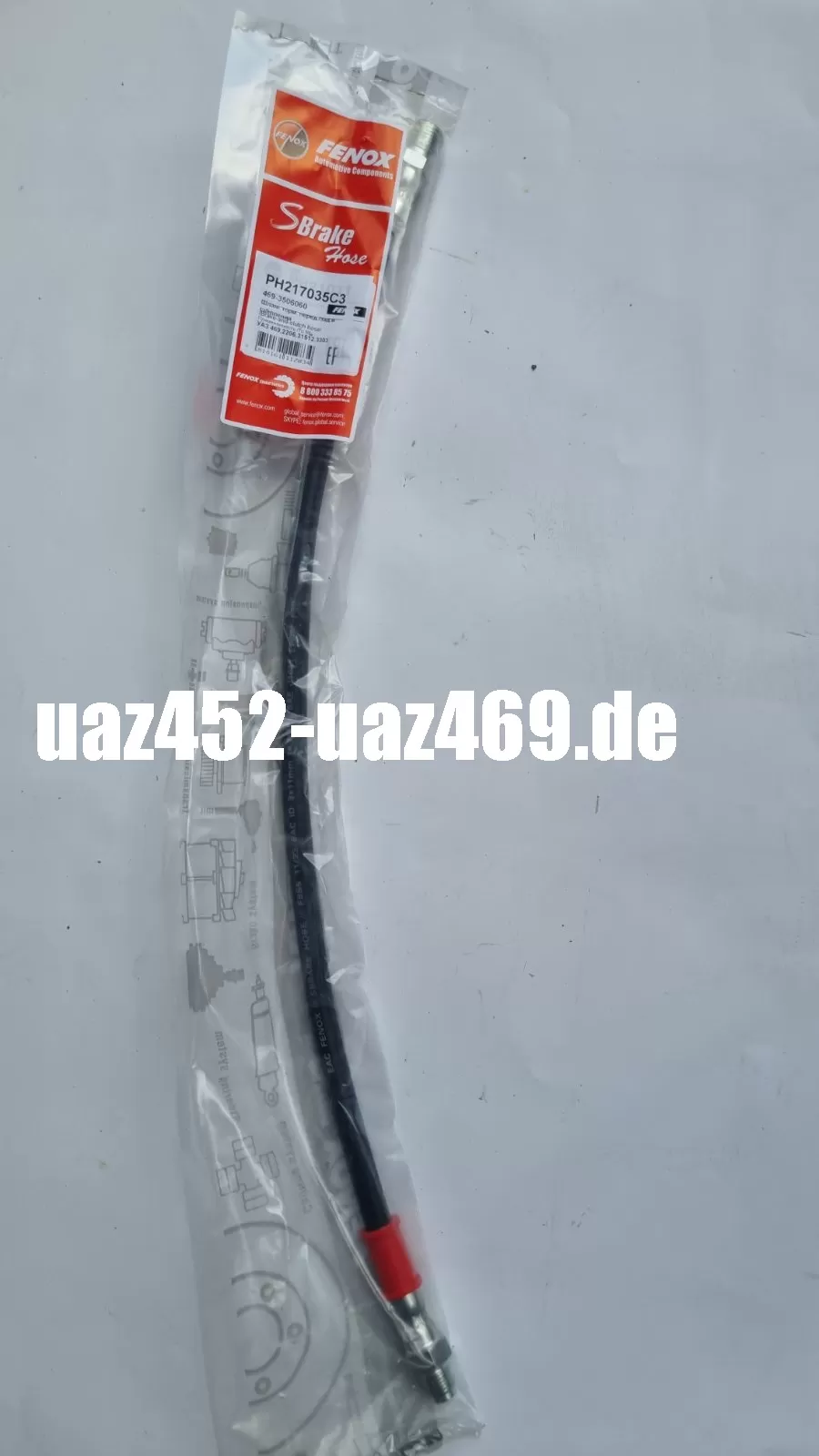 Vorderer hydraulischer Bremsschlauch UAZ 452, UAZ 469