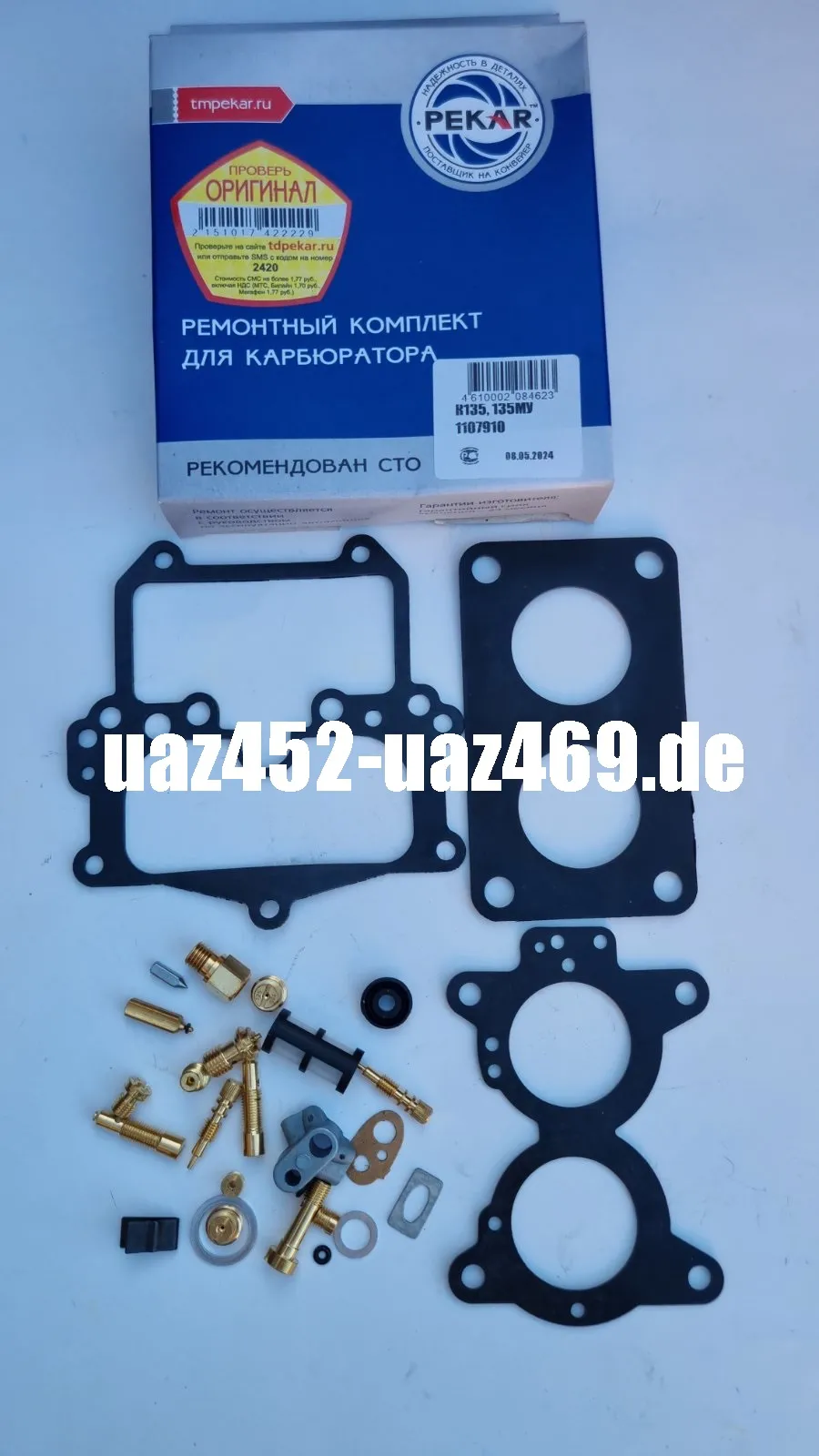 Vergaser-Reparatursatz GAZ 53, 66 Pekar