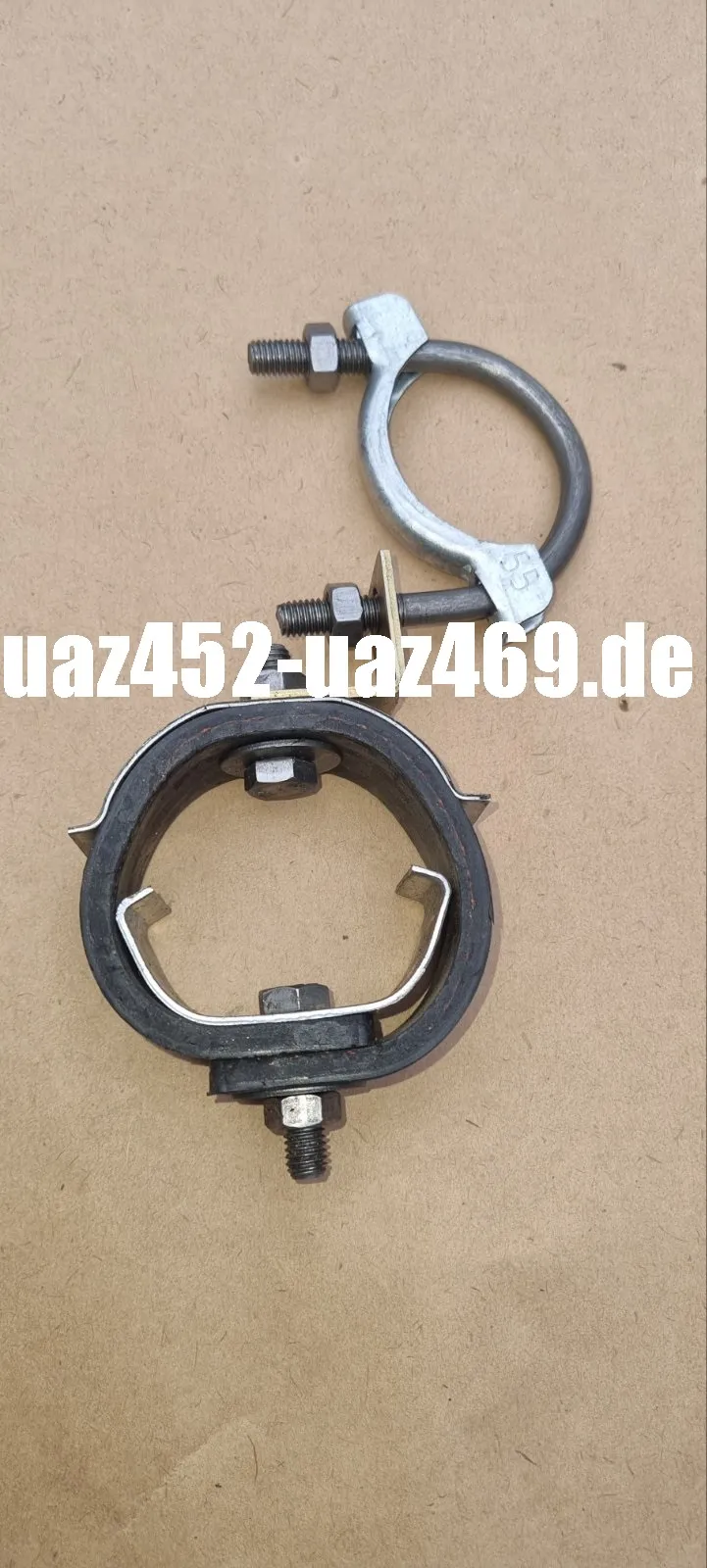 Auspuffschelle mit Halteband UAZ 452, UAZ 469